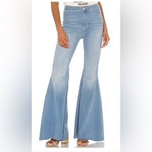 Free People Just Float On Light Blue Flare Jeans